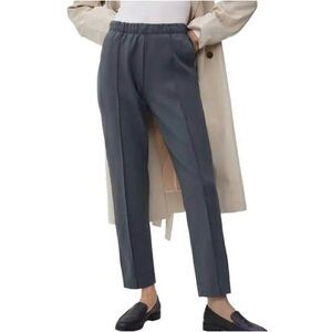 Womens Everlane Gray Dreamer Modern Slim Cut Mid Rise Casual Pants S Workwear